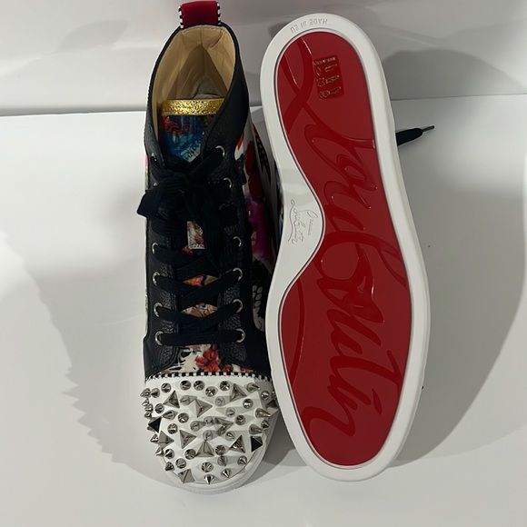 COPY - Christian LouBoutin FLAT VV/PATENT/PAVE STRASS - PURPLE POP 3160904 size… - Picture 8 of 9